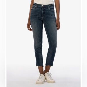 NWT - Kut from the Kloth Reese High Rise Fab Ab Ankle Straight Leg Jean, Size 12